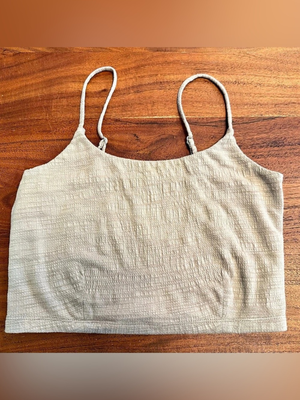 Z Supply Cropped Tank Top Tan Size M